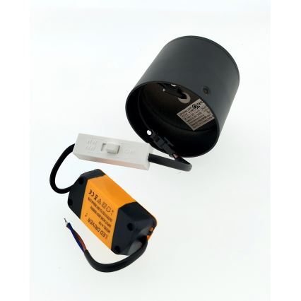 LED точково осветително тяло LED/5W/230V 3000/4000/6400K Ø 7,5 см черно