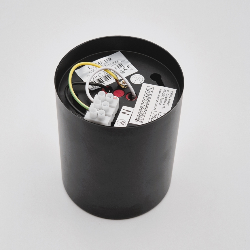 LED точково осветително тяло TACO 1xE27/15W/230V черно