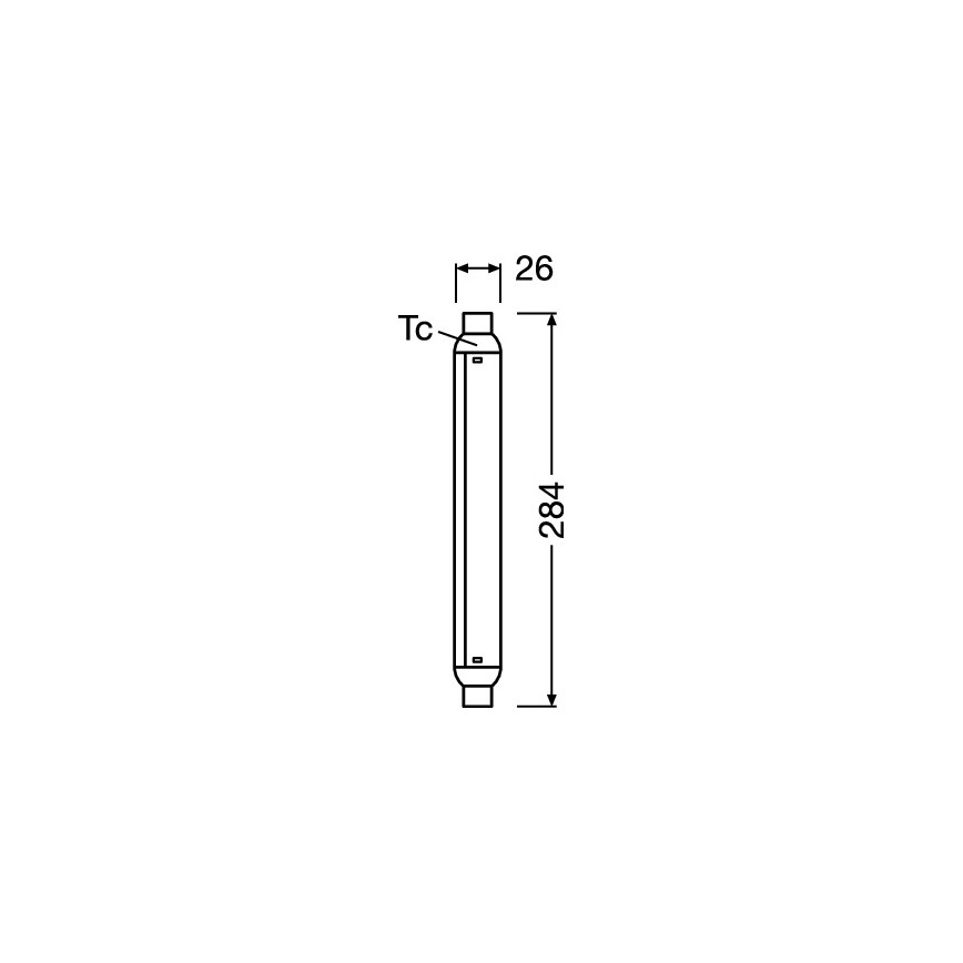 LED тръба LINE S15s/7W/230V 2700K - Osram