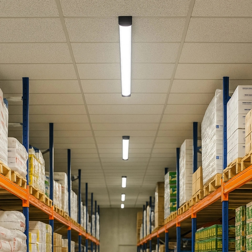 LED тръбно осветително тяло LED/30W/230V 4000K 90 cm черно
