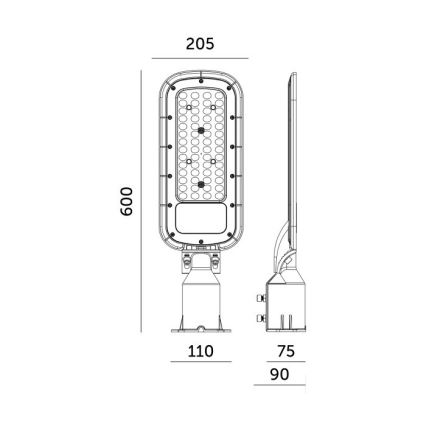LED уличен осветител BRELUXO LED/200W/230V 4000K IP65