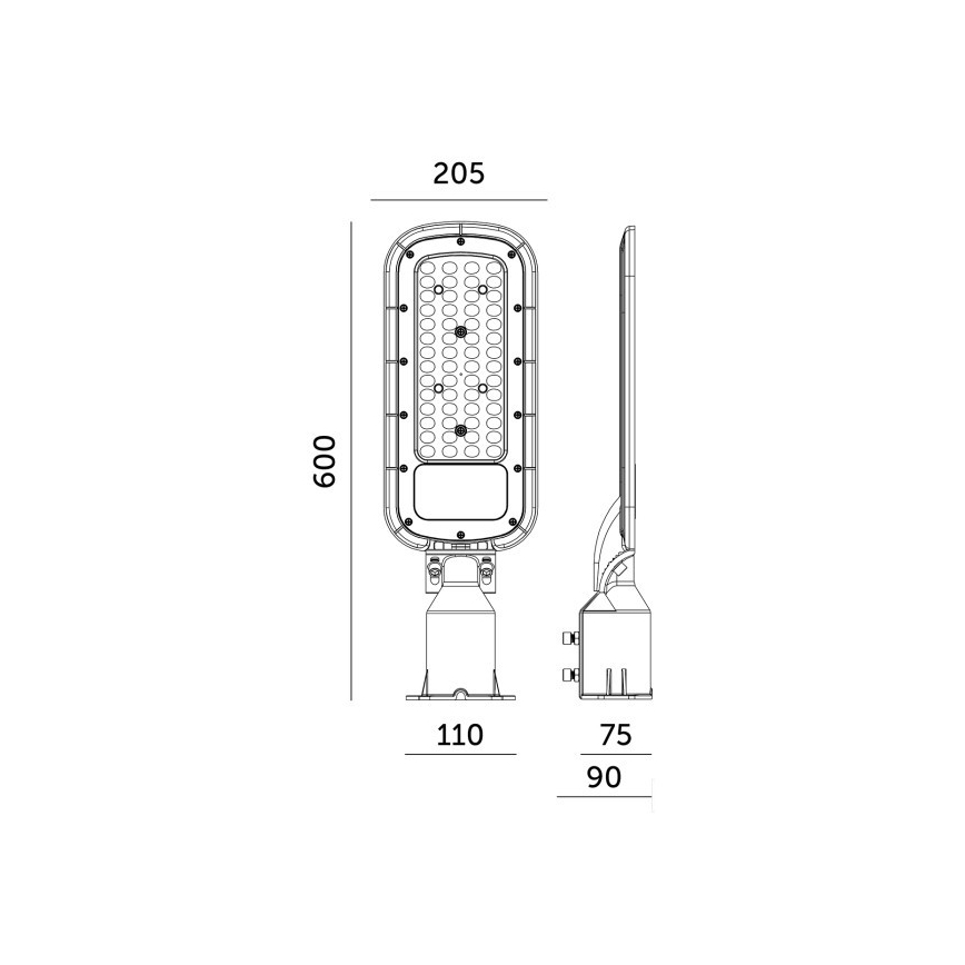 LED уличен осветител BRELUXO LED/200W/230V 4000K IP65
