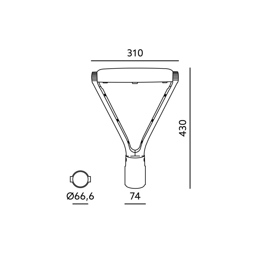 LED улична лампа NEXPARK LED/30/40/60W/230V 3000/4000/6500K IP66