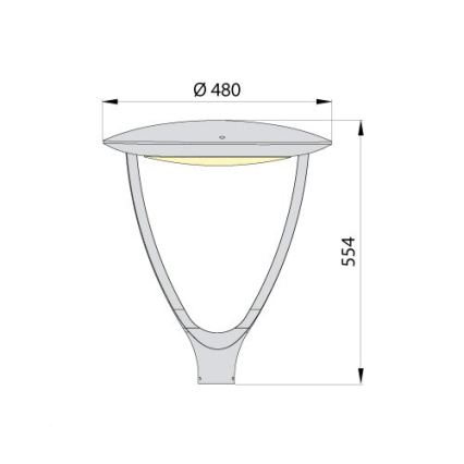 LED Улична лампа PARK SOFT LED/60W/230V 4000K IP65