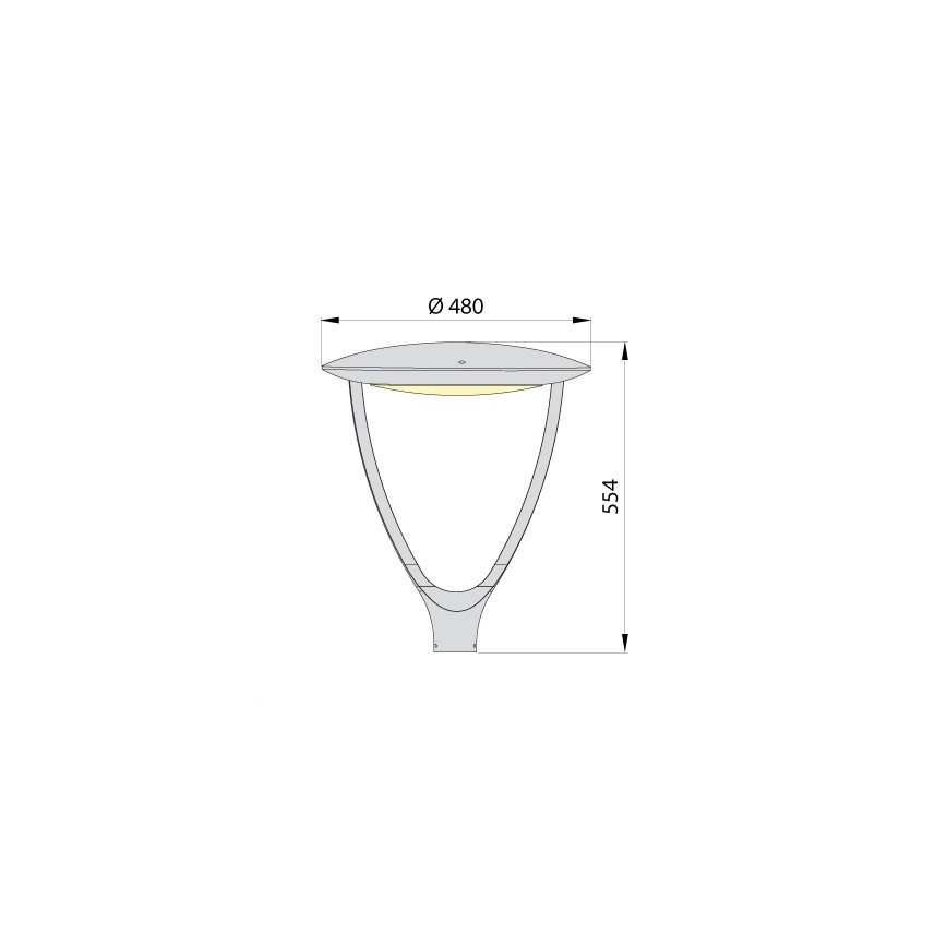 LED Улична лампа PARK SOFT LED/60W/230V 4000K IP65