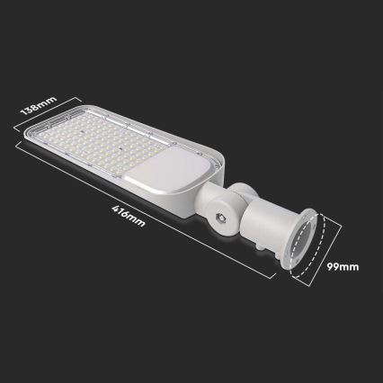 LED улична лампа със сензор и чип SAMSUNG, 30 W, 230 V, 6500 K, IP65