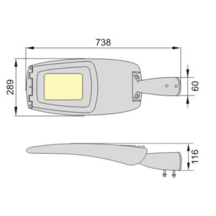 LED Улична лампа ADQUEN PLUS LED/100W/230V IP66