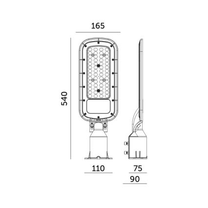 LED улична лампа BRELUXO LED/150W/230V 4000K IP65