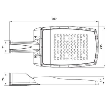 LED Улична лампа NOVUM PLUS LED/100W/230V IP65