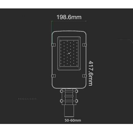 LED Улична лампа SAMSUNG CHIP LED/30W/230V 4000K IP65