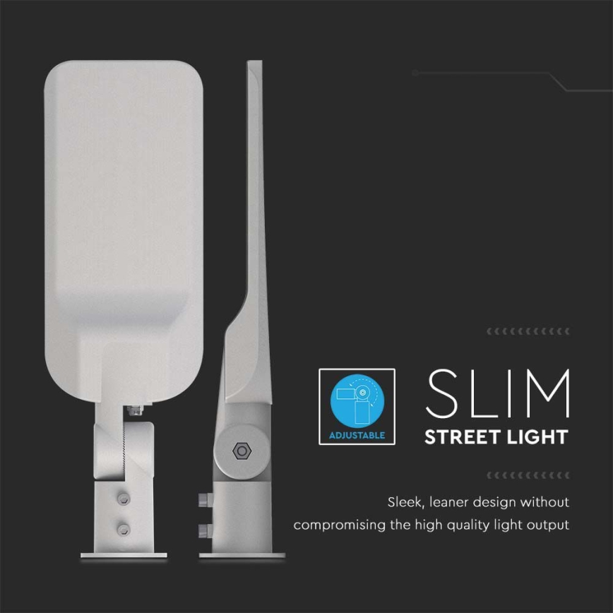LED Улична лампа SAMSUNG CHIP LED/50W/230V 4000K IP65 сив