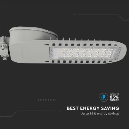 LED Улична лампа SAMSUNG CHIP LED/50W/230V 6500K сив