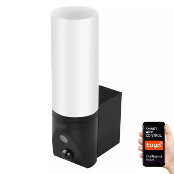 LED Умна външна камера с осветление GoSmart LED/12W/230V 3200K IP65 Wi-Fi Tuya черна