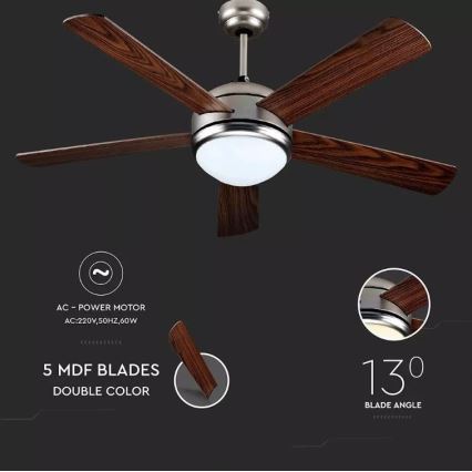 LED Вентилатор за таван LED/15W/230V 3000/4000/6400K + дистанционно управление