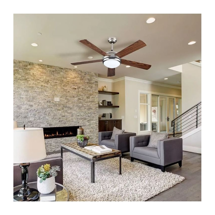 LED Вентилатор за таван LED/15W/230V 3000/4000/6400K + дистанционно управление