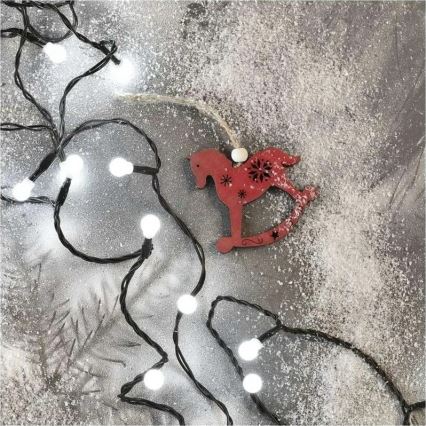 LED верига 200 LED/8 режима, 20 m, IP44, студено бяла