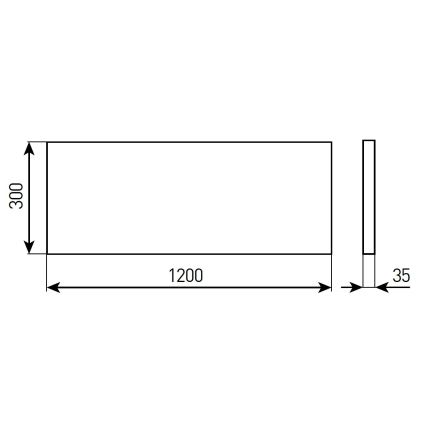 Димируем вграден таванен LED панел за баня STELLA 28/32/36/40W 230V 30x120 cm CRI 90 IP44 бял