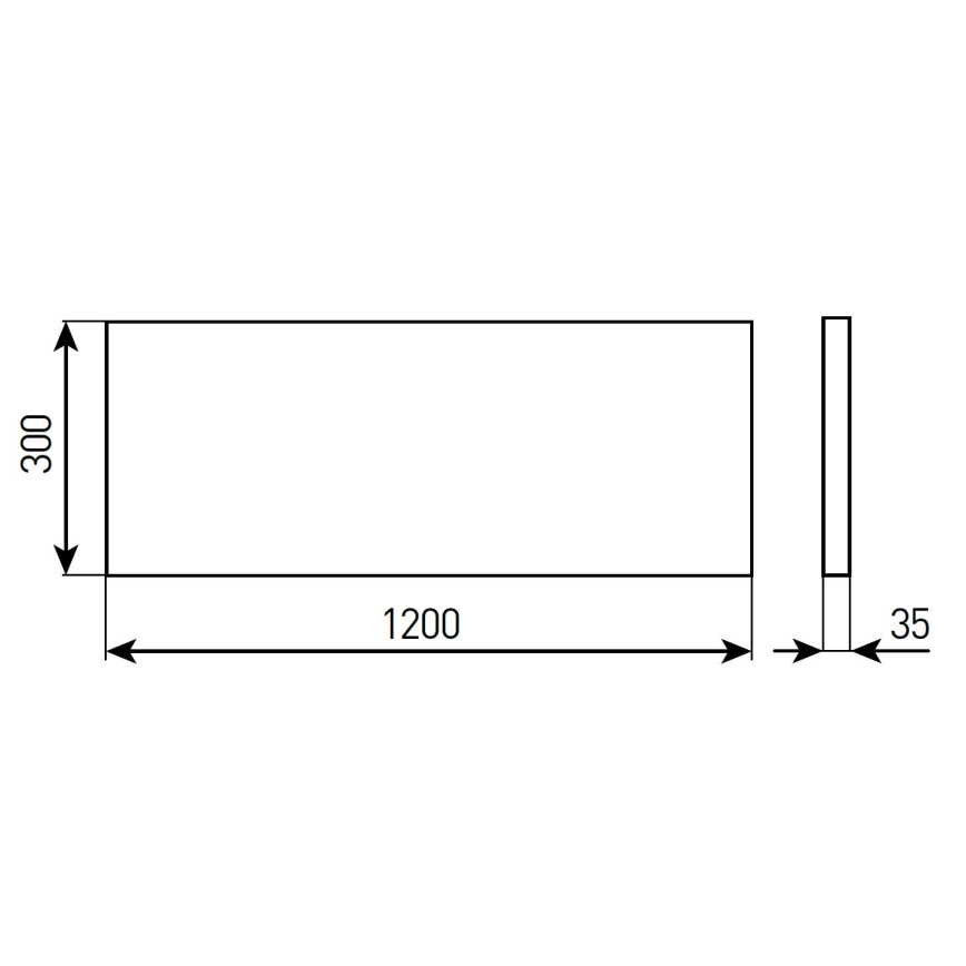 Димируем вграден таванен LED панел за баня STELLA 28/32/36/40W 230V 30x120 cm CRI 90 IP44 бял