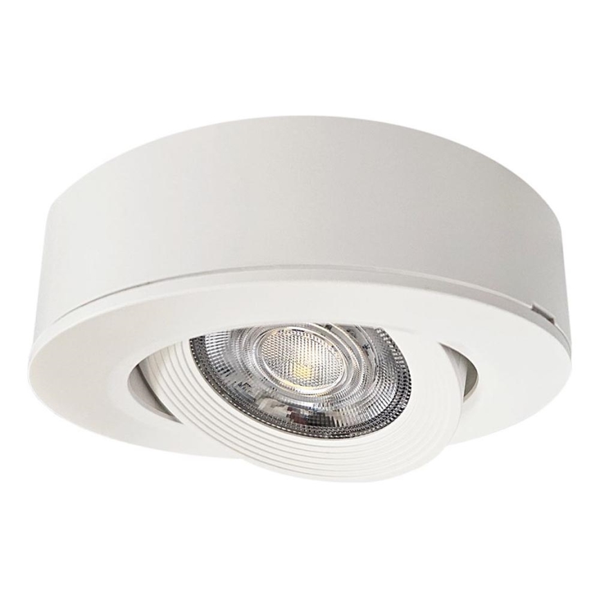 LED Вграден/повърхностен монтаж спот 2в1 LED/5W/230V 4200K Ø 9,3 см бял