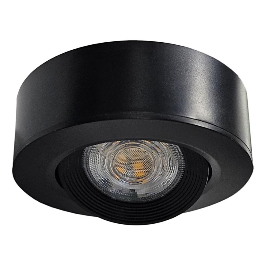 LED Вграден/повърхностен монтаж спот 2в1 LED/5W/230V 4200K Ø 9,3 см черен
