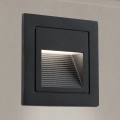 LED Вградена лампа LORO LED/2W/230V IP65 черен