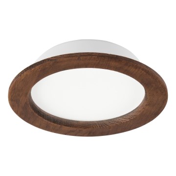 LED Вградена лампа WOODY SPOT LED/16,5W/230V 4000K череша Ø 18,5 см