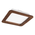 LED Вградена лампа WOODY SPOT LED/17W/230V 3000K череша 18,5x18,5 см