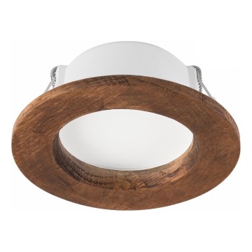 LED Вградена лампа WOODY SPOT LED/5,5W/230V 4000K череша Ø 10 см