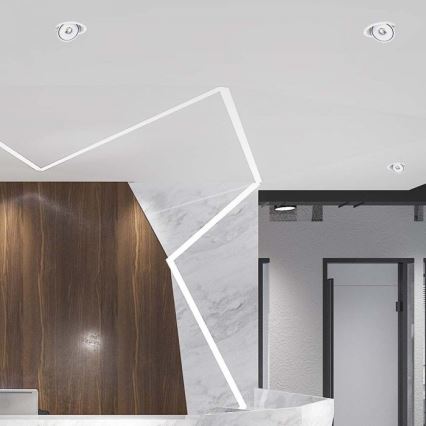 LED Вградено таванно осветително тяло LED/20W/230V 3000/4000/6400K Ø 16,5 см бяло