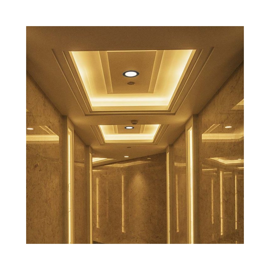 LED Вградена точкова лампа LED/20W/230V 3000/4000/6400K Ø 16,5 см черен