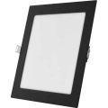 LED вградено осветително тяло NEXXO LED/18W/230V 3000/3500/4000K черно 22,5 x 22,5 cm