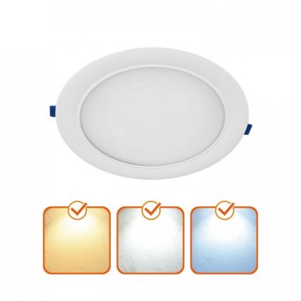 LED вградено осветително тяло SIGARO LED/24W/230V 3000/4000/6500K Ø 22 см, бяло