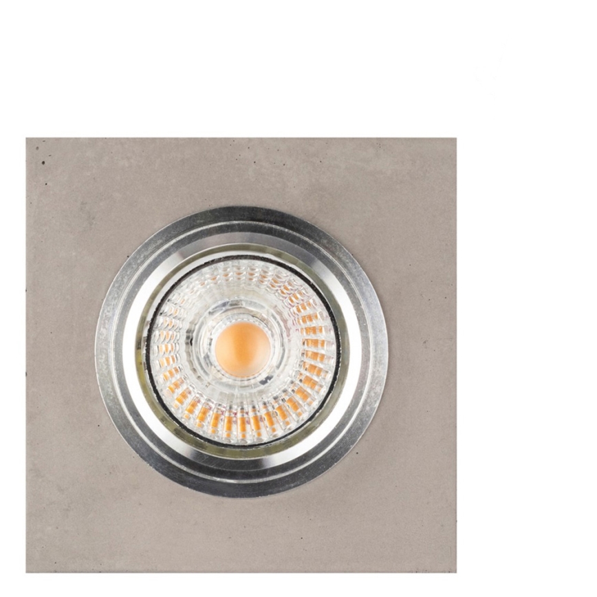 LED Вградено осветително тяло VITAR 1xGU10/5W/230V CRI 90 бетон