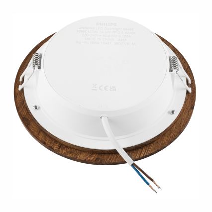 LED Вградена лампа WOODY SPOT LED/16,5W/230V 4000K череша Ø 18,5 см