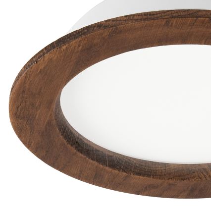 LED Вградена лампа WOODY SPOT LED/16,5W/230V 4000K череша Ø 18,5 см