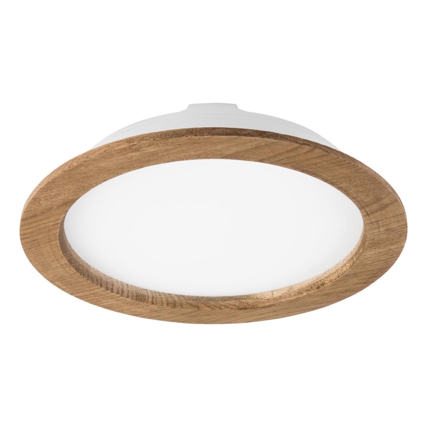 LED Вградено осветително тяло WOODY SPOT LED/23,5W/230V 4000K орех Ø 23,5 см