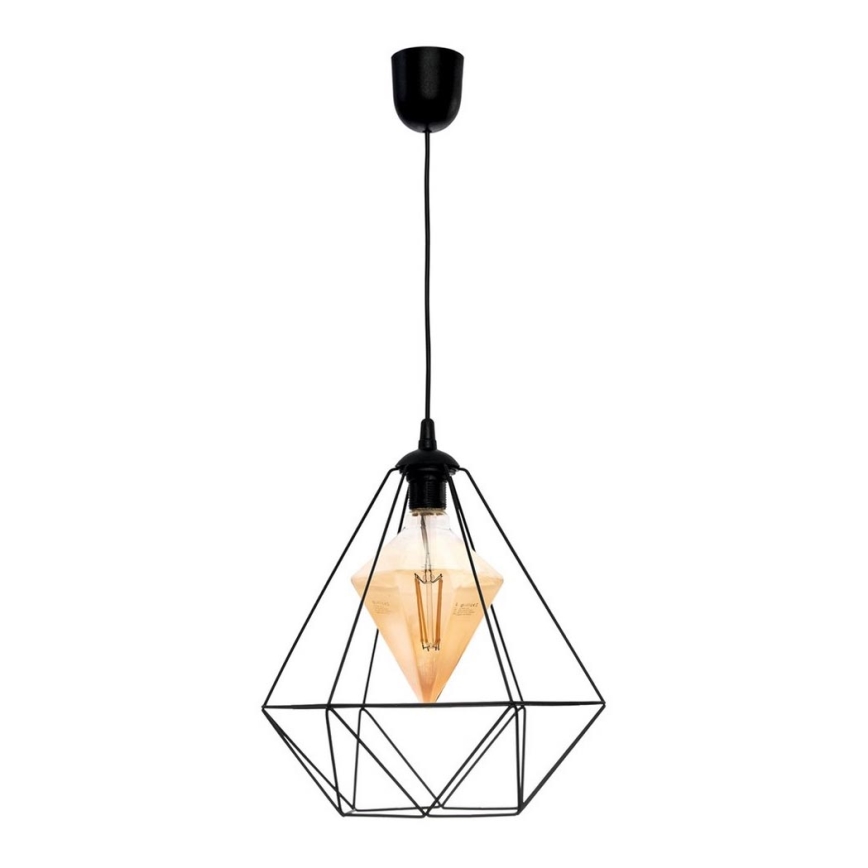 LED Висящ полилей ALAMBRE 1xE27/4W/230V черен