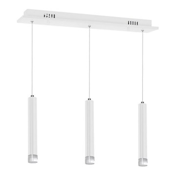 LED Висящ полилей ALBA 3xLED/15W/230V бял