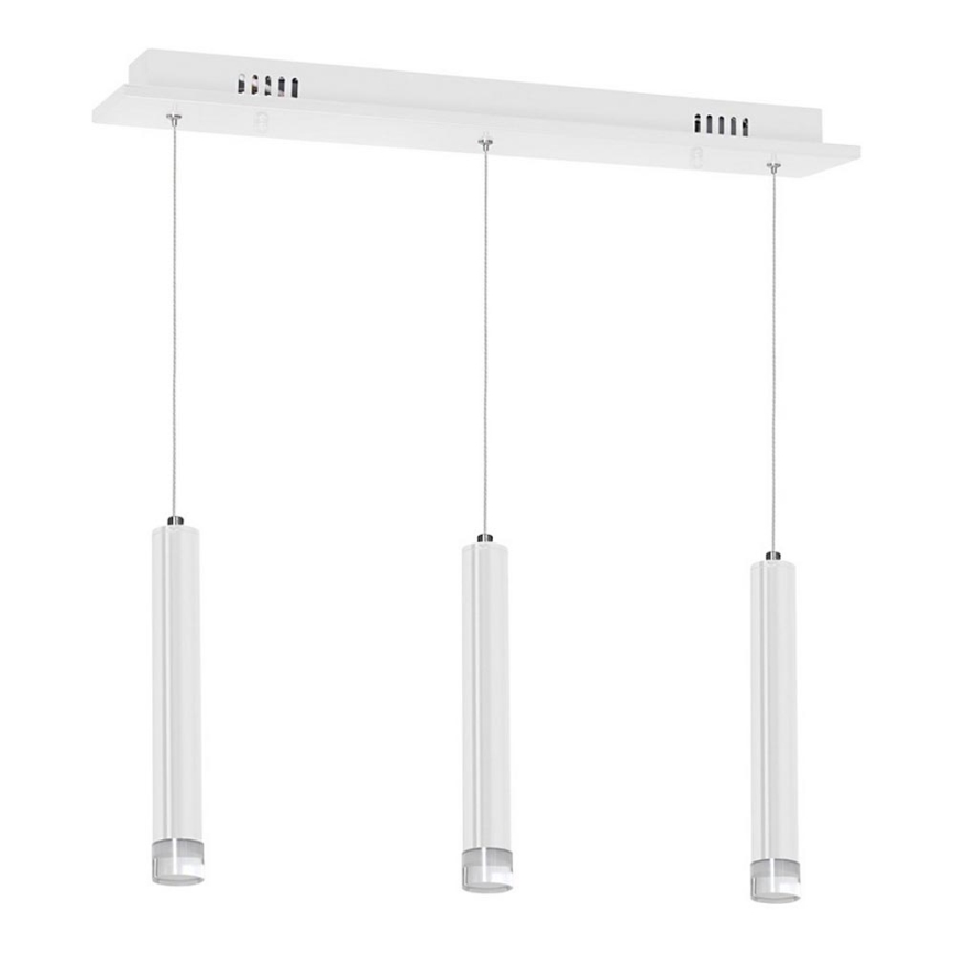 LED Висящ полилей ALBA 3xLED/15W/230V бял
