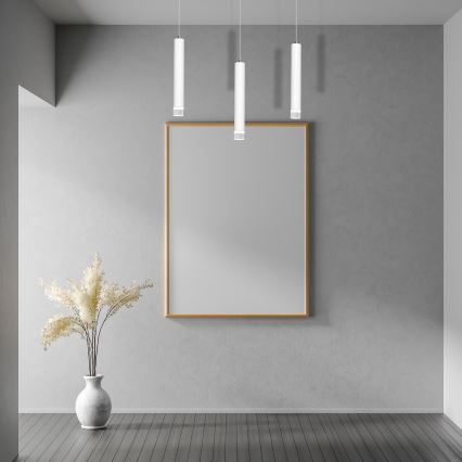 LED Висящ полилей ALBA 3xLED/15W/230V бял