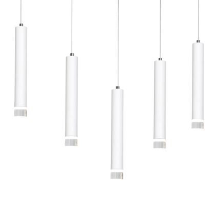 LED Висящ полилей ALBA 5xLED/25W/230V бял