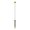 LED Висящ полилей BARS 1xGU10/4,8W/230V черен/златист