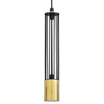 LED Висящ полилей BARS 1xGU10/4,8W/230V черен/златист