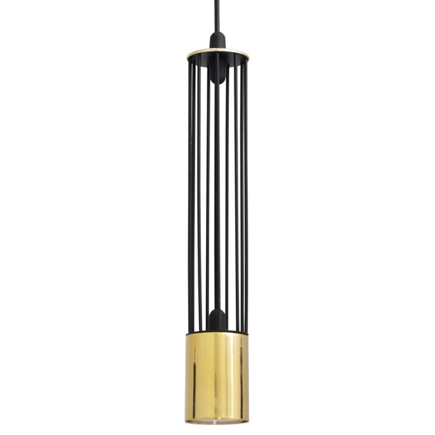 LED Висящ полилей BARS 1xGU10/4,8W/230V черен/златист