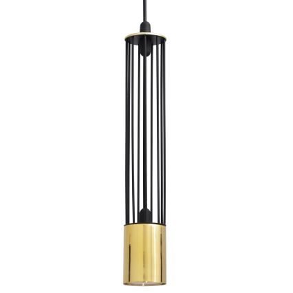 LED Висящ полилей BARS 2xGU10/4,8W/230V черен/златист