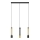 LED Висящ полилей BARS 3xGU10/4,8W/230V черен/златист