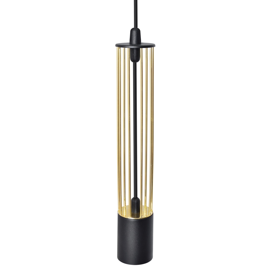 LED Висящ полилей BARS 3xGU10/4,8W/230V черен/златист