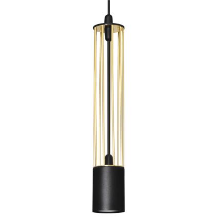 LED Висящ полилей BARS 3xGU10/4,8W/230V черен/златист