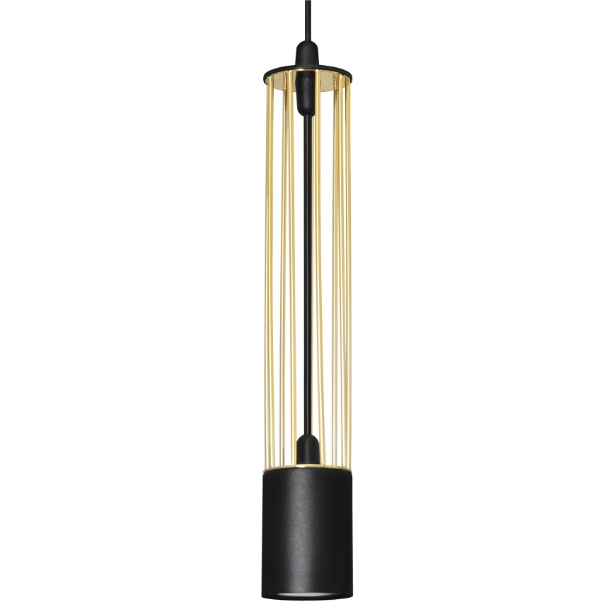 LED Висящ полилей BARS 3xGU10/4,8W/230V черен/златист