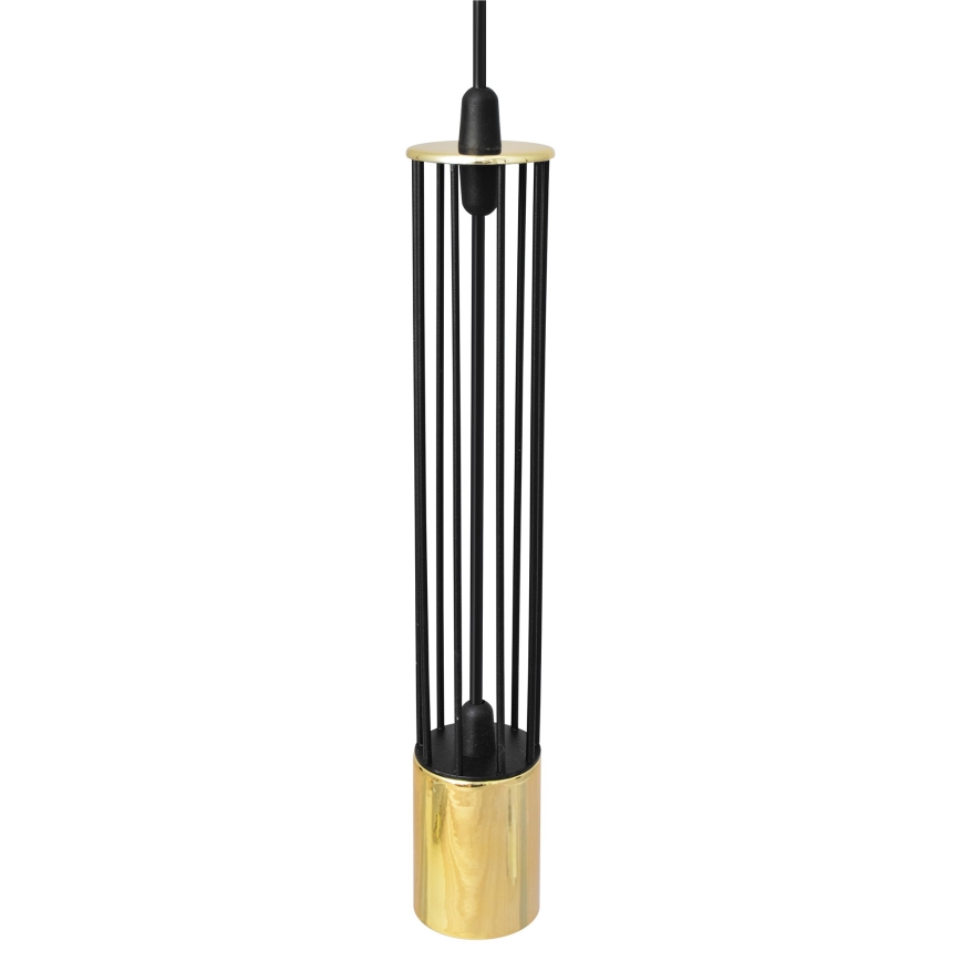 LED Висящ полилей BARS 3xGU10/4,8W/230V черен/златист